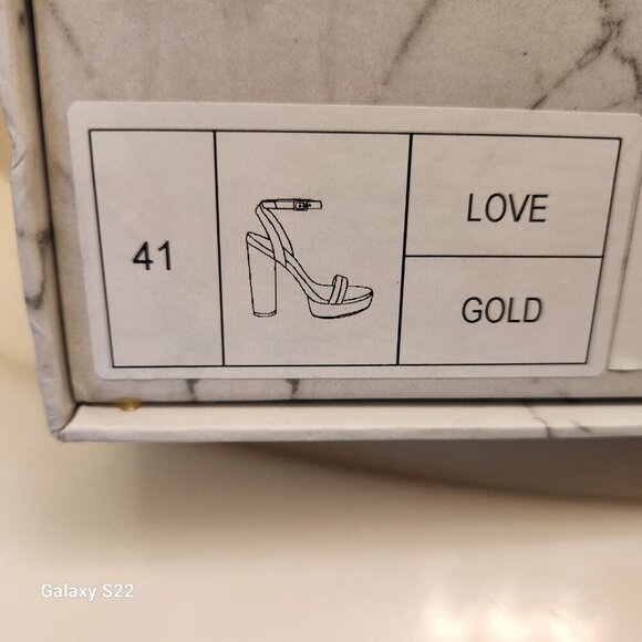 Jessica Rich " Love " Platform Heels. NIB. Gold. Size EU 41/US 11. - Picture 10 of 12